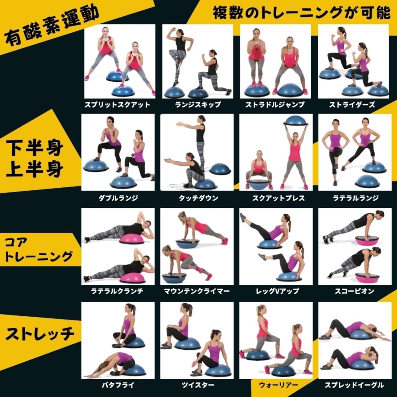 特別色】BOSU(ボス) バランストレーナー ホーム ネクスジェン ミリシア