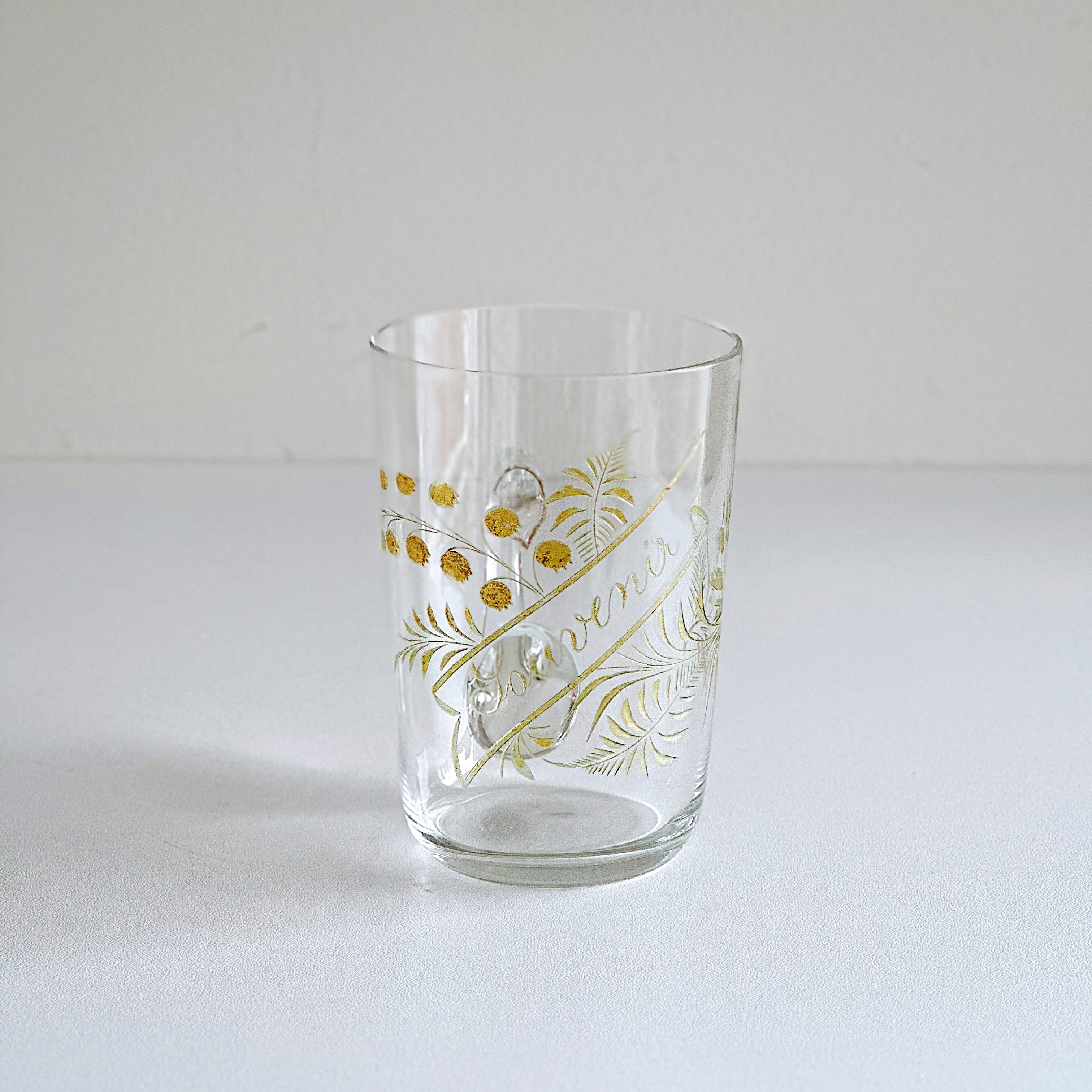 Souvenir グラヴュール エナメルガラス 小さなグラス（フランス） | ぽ