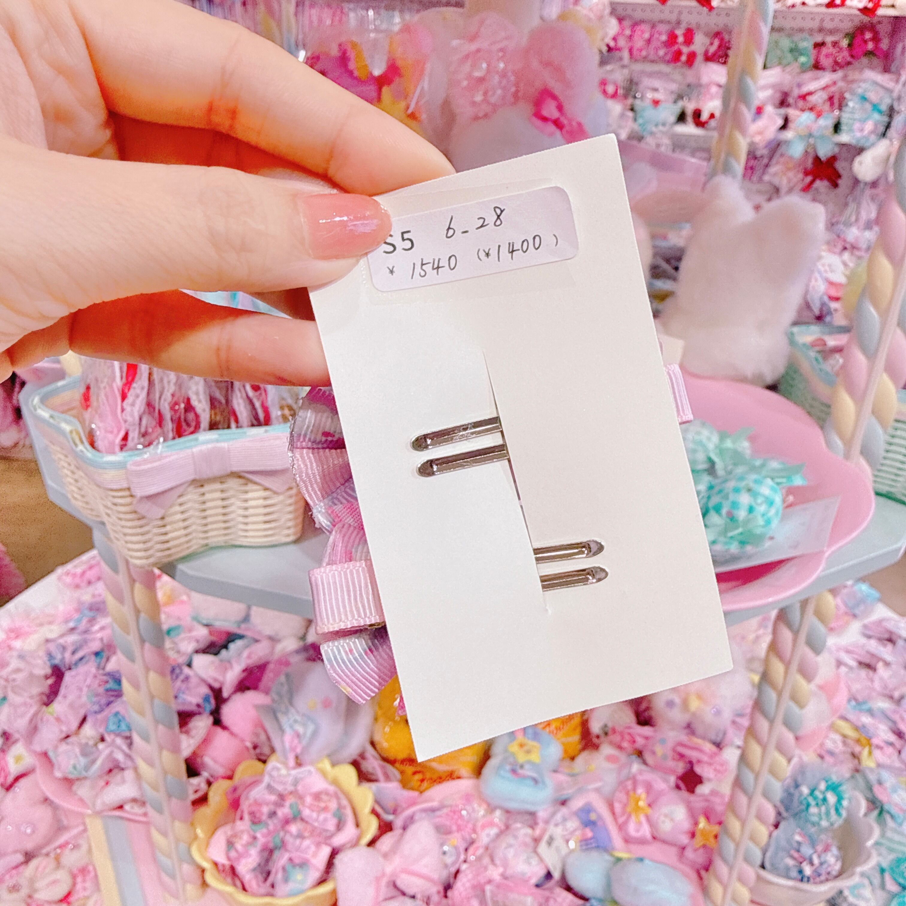 【S5】6-28キャンディツインヘアクリップ