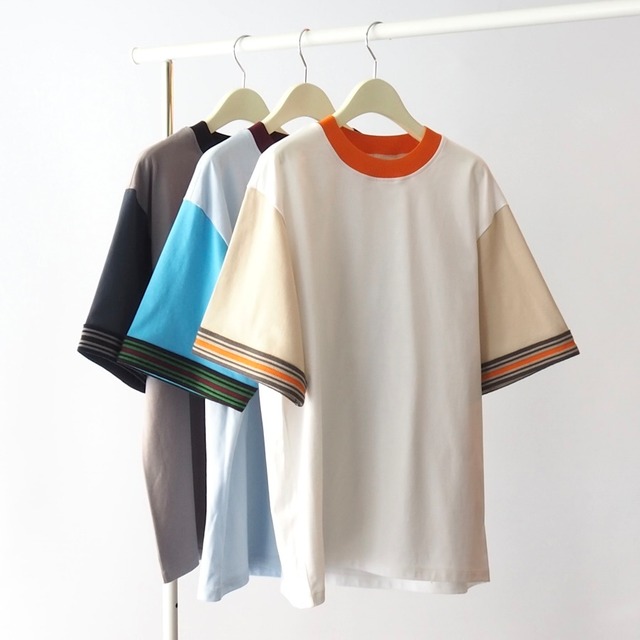 COOHEM コーヘン KNIT RINGER T-SHIRT 13-242-032