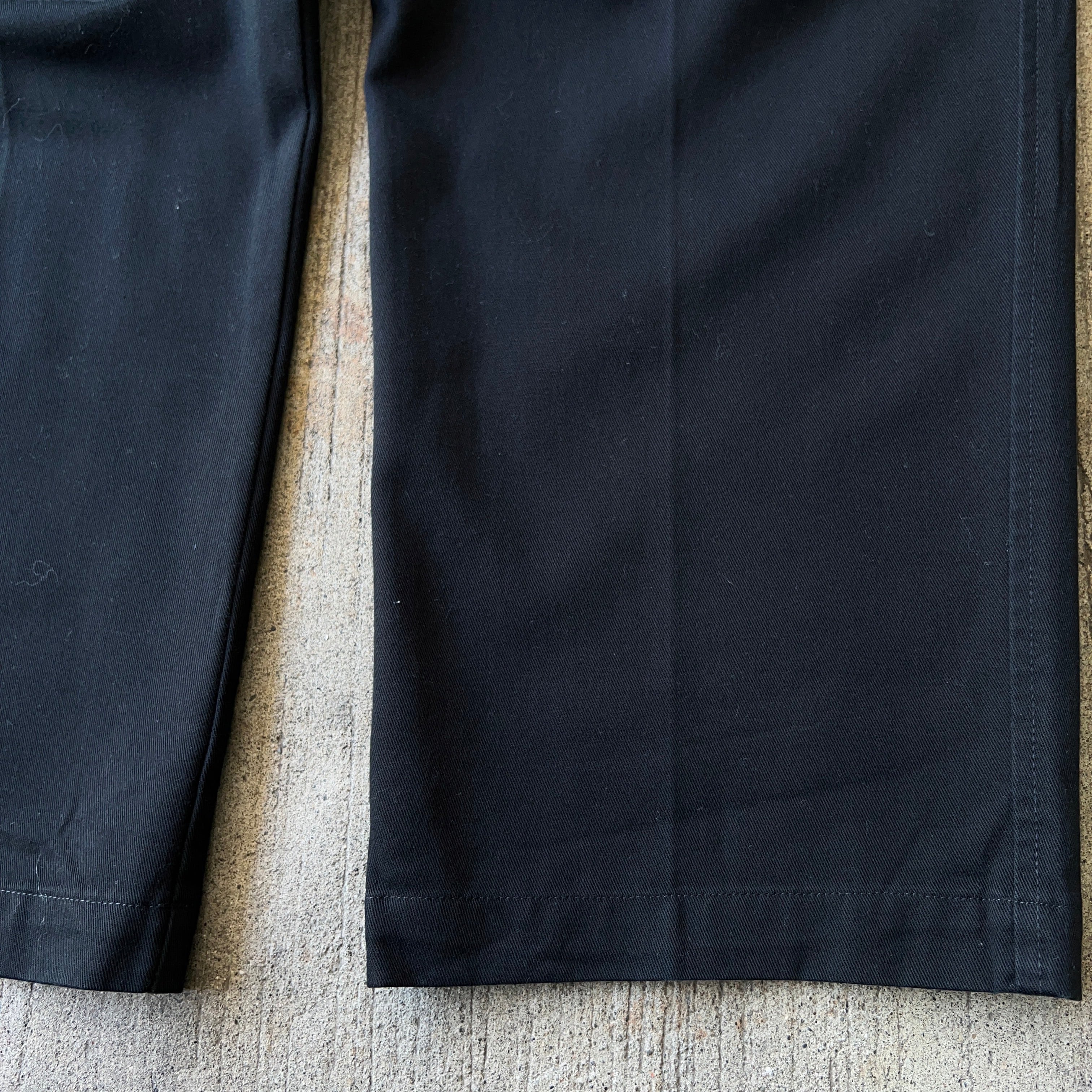 2タック スラックス トラウザーズ (ウール 米国製 裏地なし 裾ダブル 