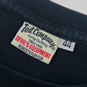 Ted Company テッドカンパニー 背面デザイン テディースモータース ラッキーレッドデビル 長袖 Tシャツ 44/ブラック メンズ