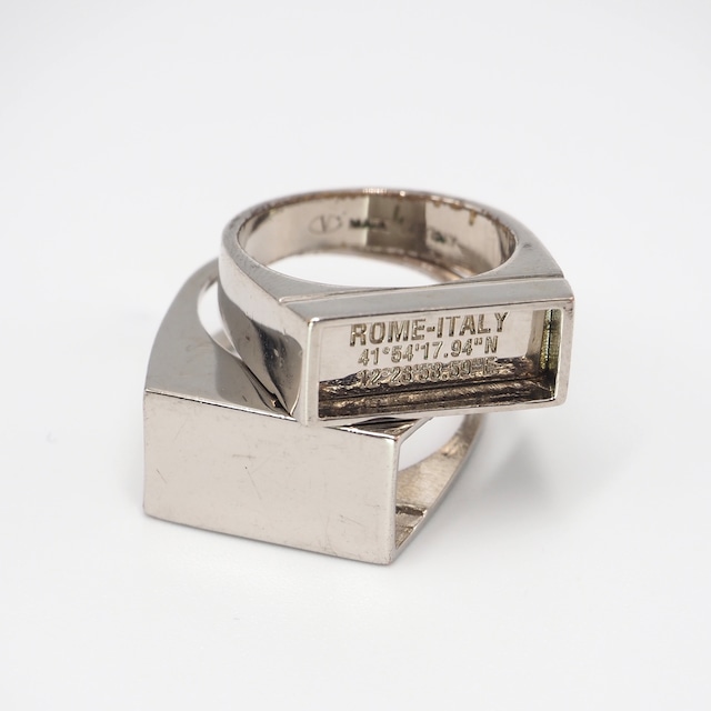 約24号 ダブル シグネット リング GP ヴァレンティノ