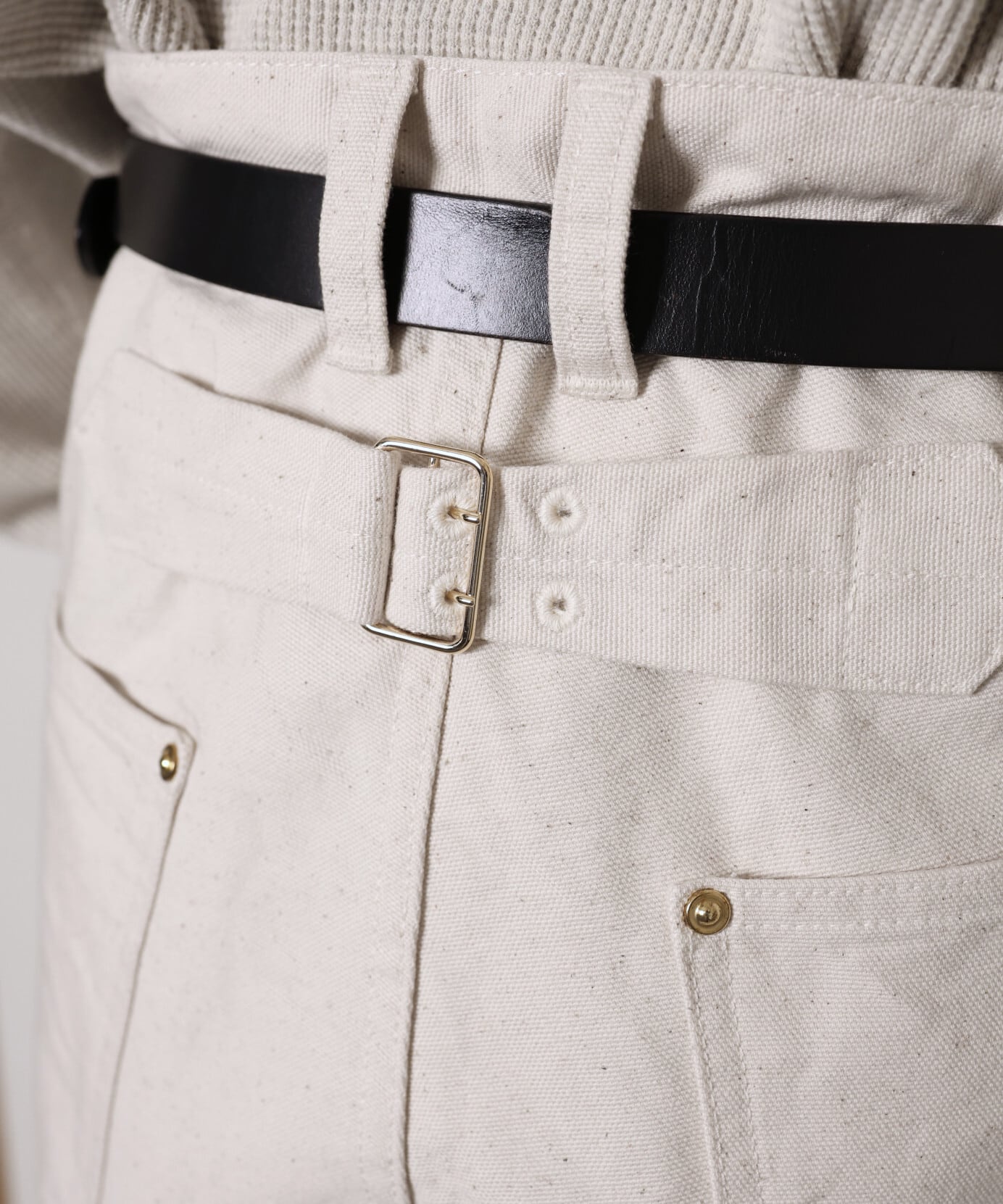 UNUSED / UW1190 DOUBLE KNEE DUCK PANTS(NATURAL) | AfterSchool