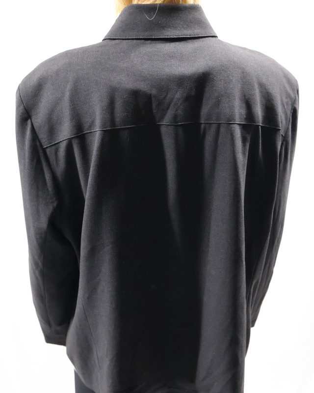 box silhouette zip up blouson