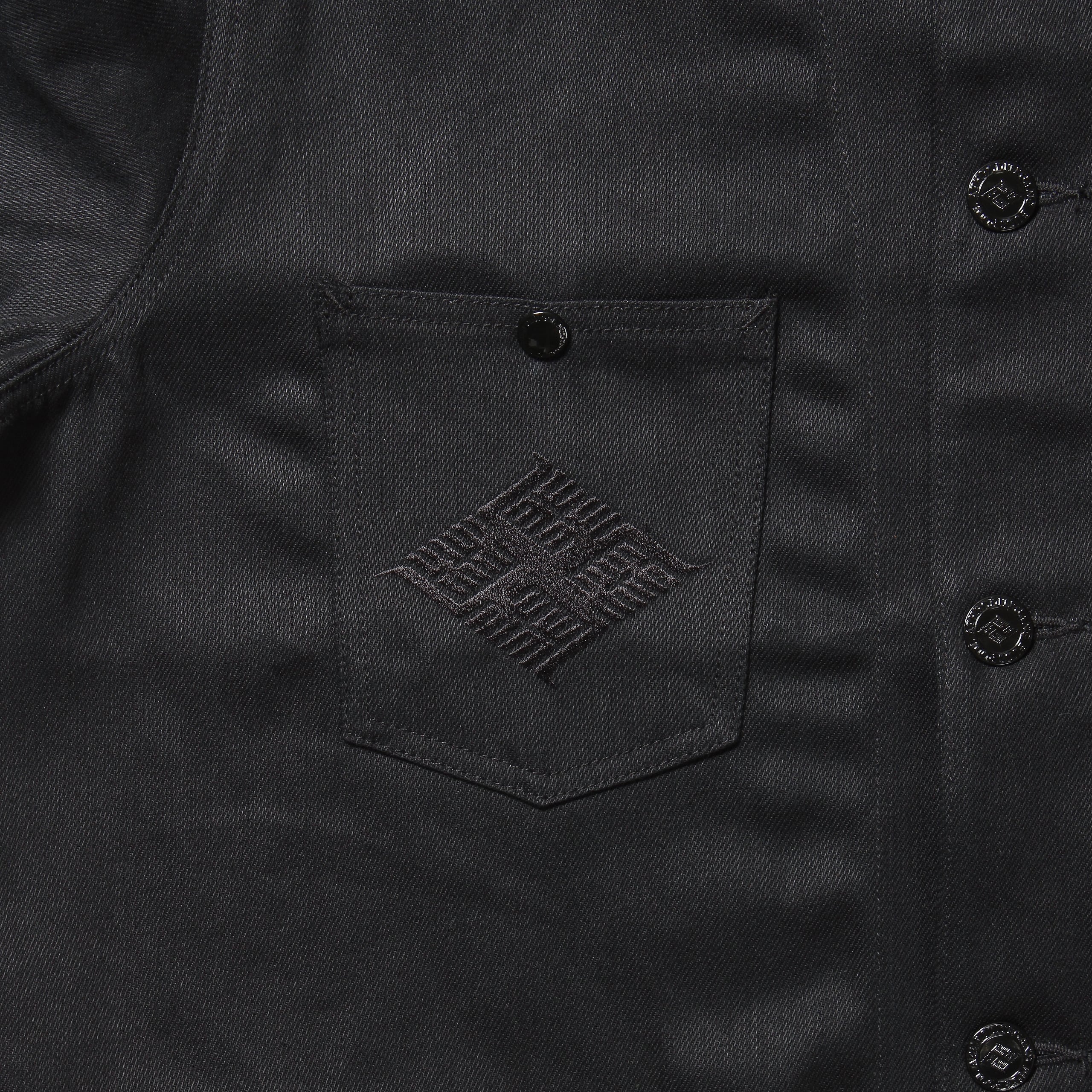 麻LOGO DENIM JACKET