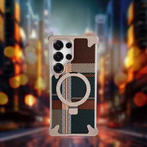 ◆Galaxy S25 Ultra◆ Carbon Fiber Texture Aluminum Phone Case / カーボンファイバー テクスチャー アルミニウム スマホケース