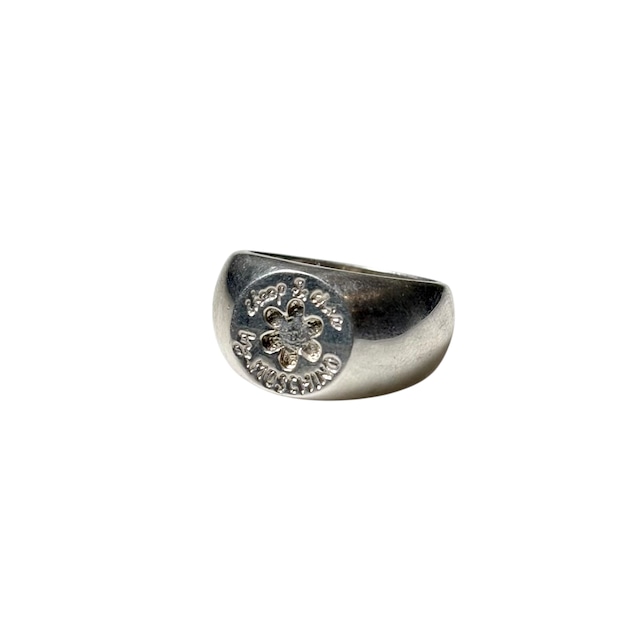 MOSCHINO silver signet ring