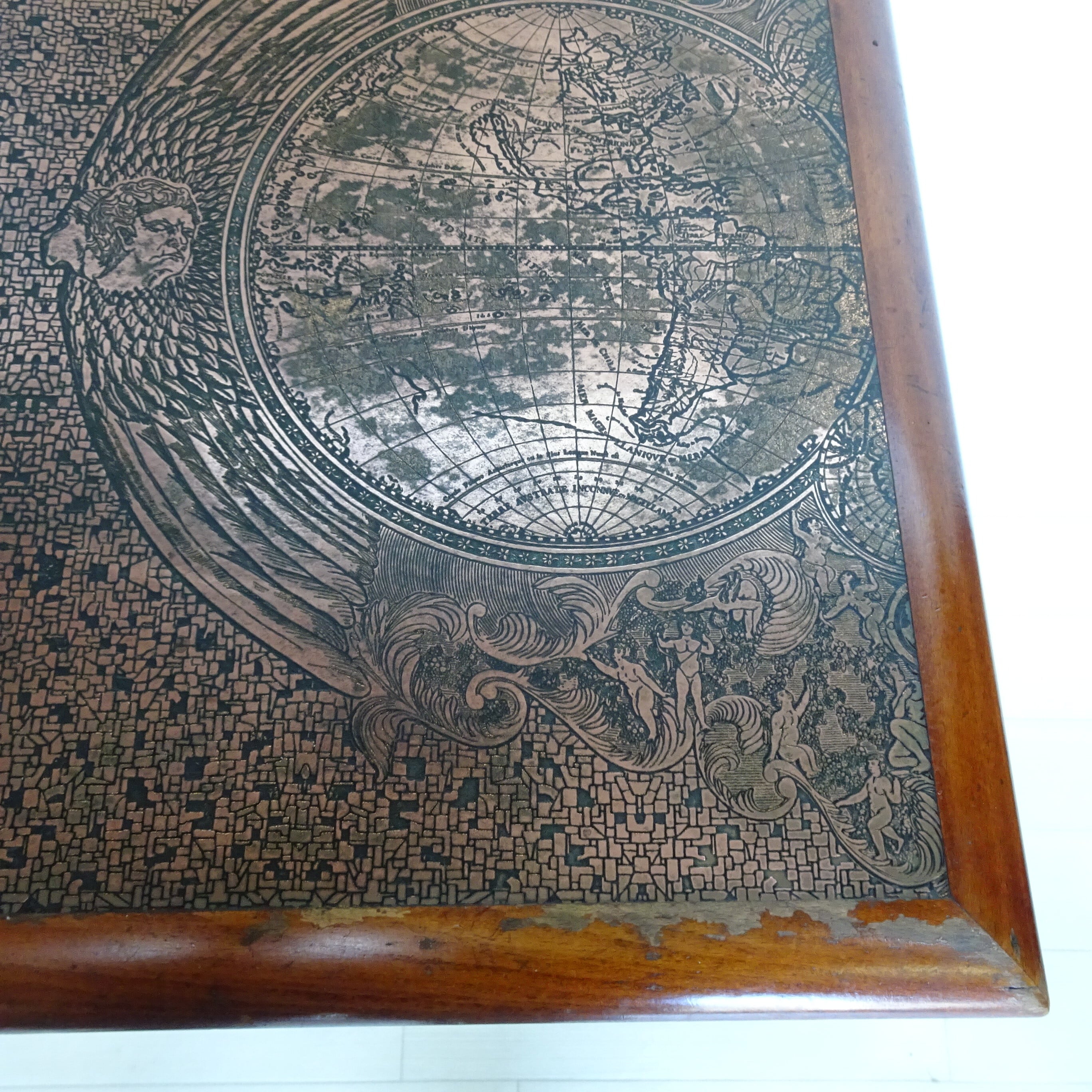 レア美品！純喫茶　銅板　珈琲テーブル　当時物　喫茶店　昭和レトロ　美品 レア美品！純喫茶 銅板 珈琲テーブル 当時物 喫茶店 昭和レトロ 美品