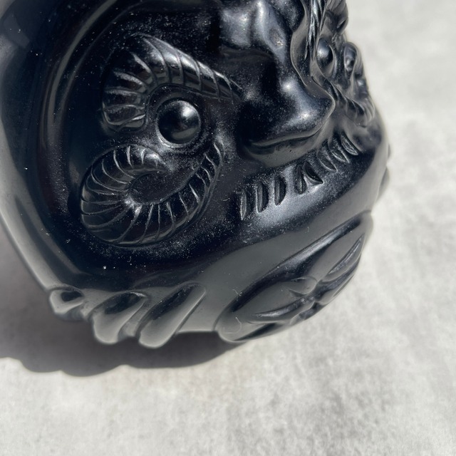 《アウトレット価格》【ブラックオブジディアン】福・だるま・縁起物｜鉱物 天然石 パワーストーン