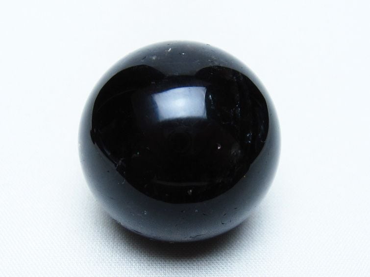 黒水晶 丸玉 34mm モリオン スフィア 置物 一点物 141-8236 | 天然石