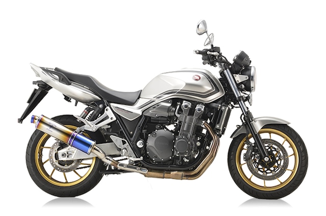 CB1300SF/SB('21～)('18～'20)('14'～'17) ワイバンクラシック スリップオン Sタイプ　チタンドラッグブルー[MH48-S3CD]