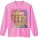 女性の横顔のロングTシャツ