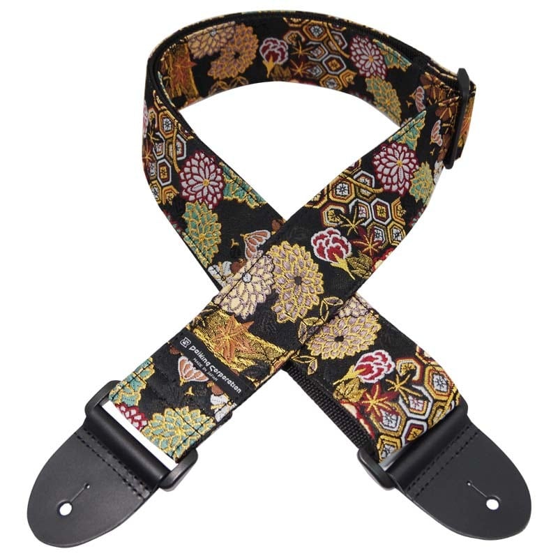 Daiking西陣織りギターストラップ”金襴亀甲百花” | DaikingBaseShop