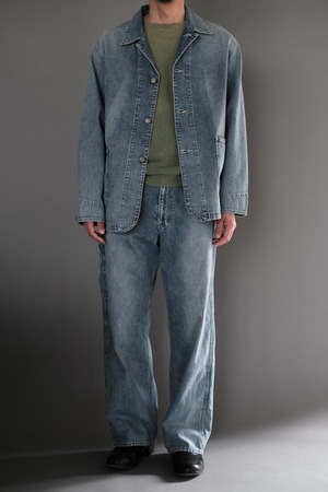 ULTERIOR / FADED LIGHT DENIM COVERALL