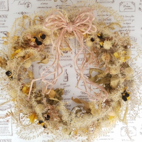 ナチュラルリース〜ススキ すすきふわふわリース | Noto Naturalcraft 〜のとナチュラル