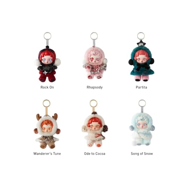 POP MART SKULLPANDA Winter Symphony シリーズ ぬいぐるみペンダント