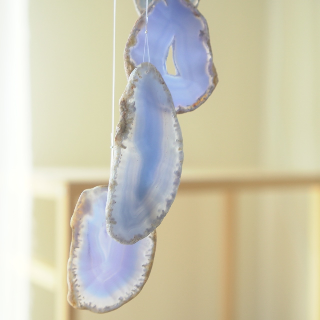 Daybreak Blue 09 - アゲートヒーリングチャイム / Agate Sun Catcher Wind Chime 694