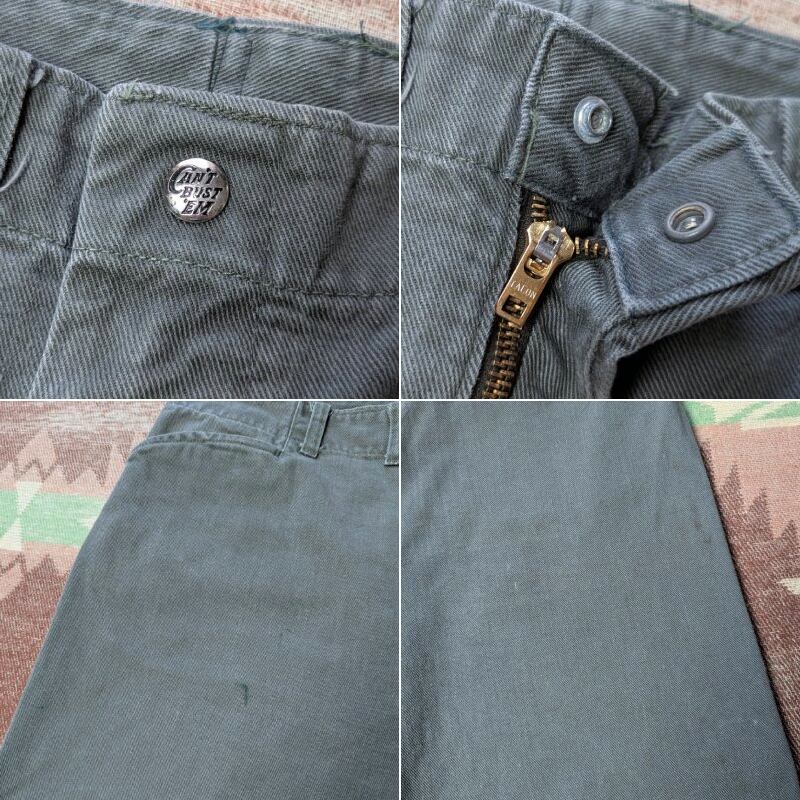 60s CAN’T BUST ’EM フリスコパンツ w36 60s CAN'T BUST'EM FRISKO JEENS Work Pants (W36.5) | Wonder Wear