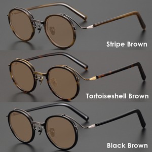 Acetate Metal Sunglasses -oval- / アセテート メタル サングラス -オーバル-