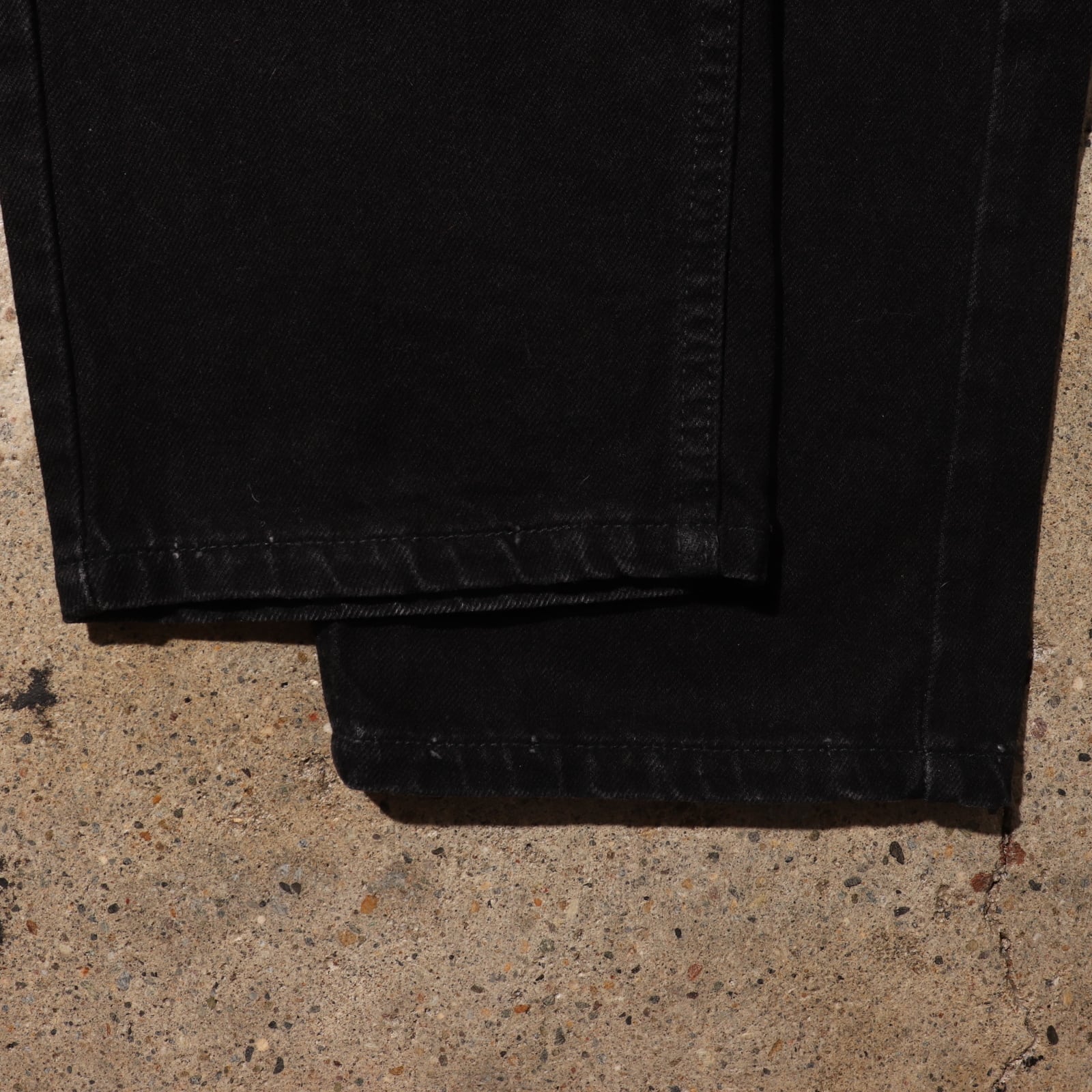 極美品 32×30 米国製 Levi's554 サルファー ブラックデニムパンツ