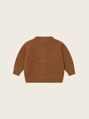 organic zoo　Chestnut Wool Cardigan