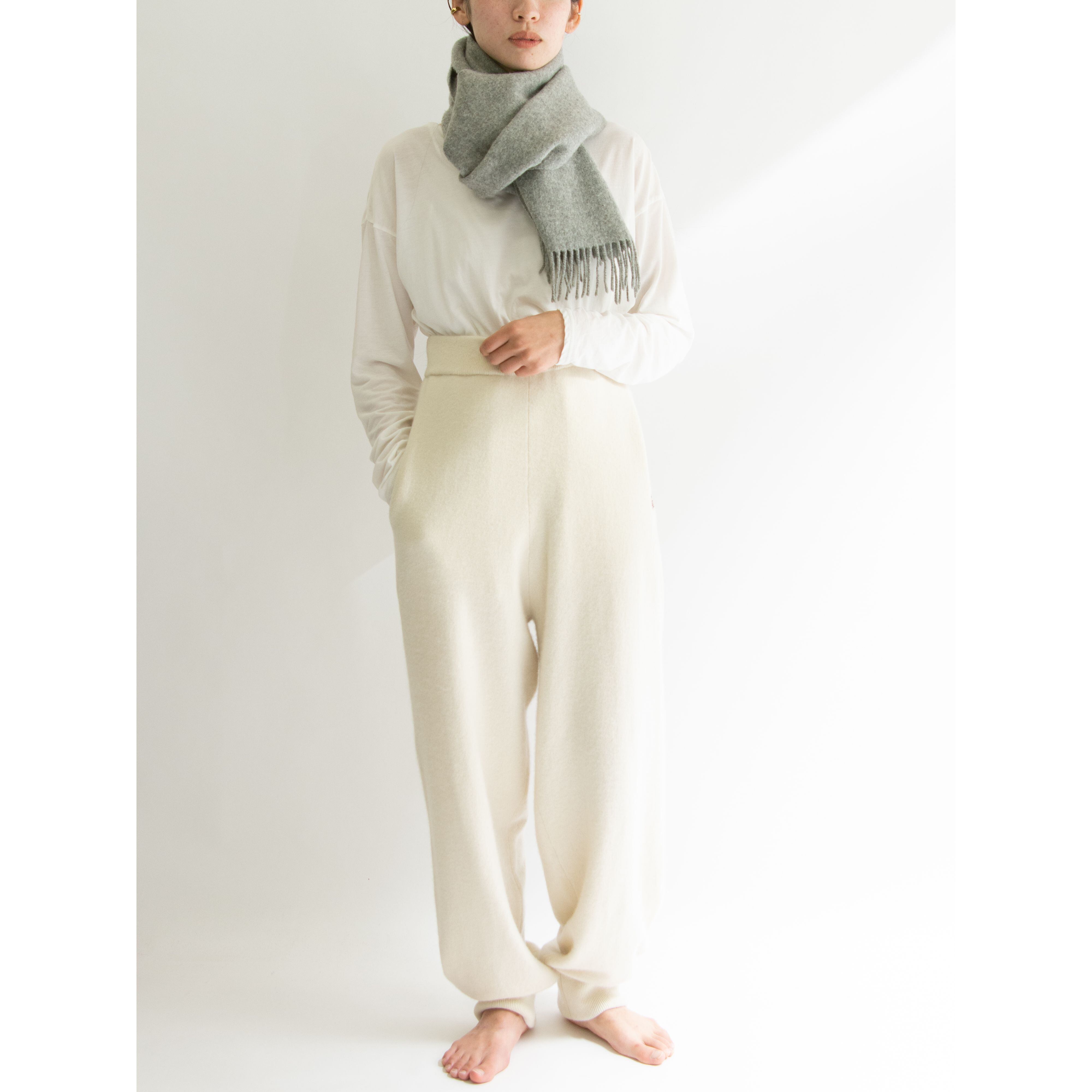 【Maban】Made in U.K. 100% Wool Fringe Scarf（メイバン 英国製 ウールフリンジマフラー）