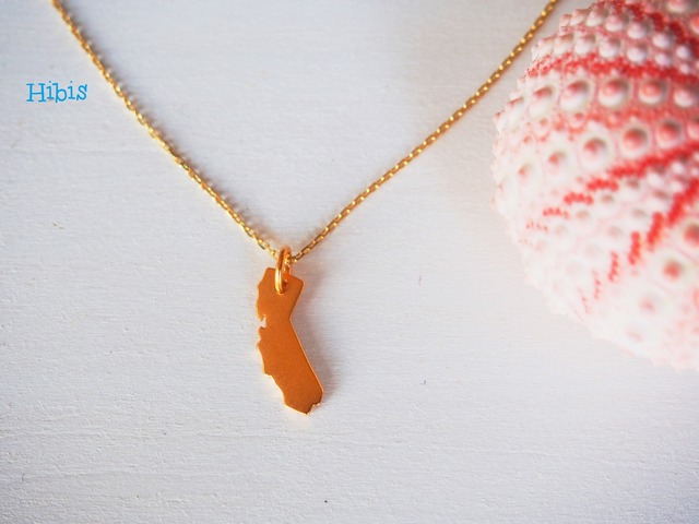 California charm necklace