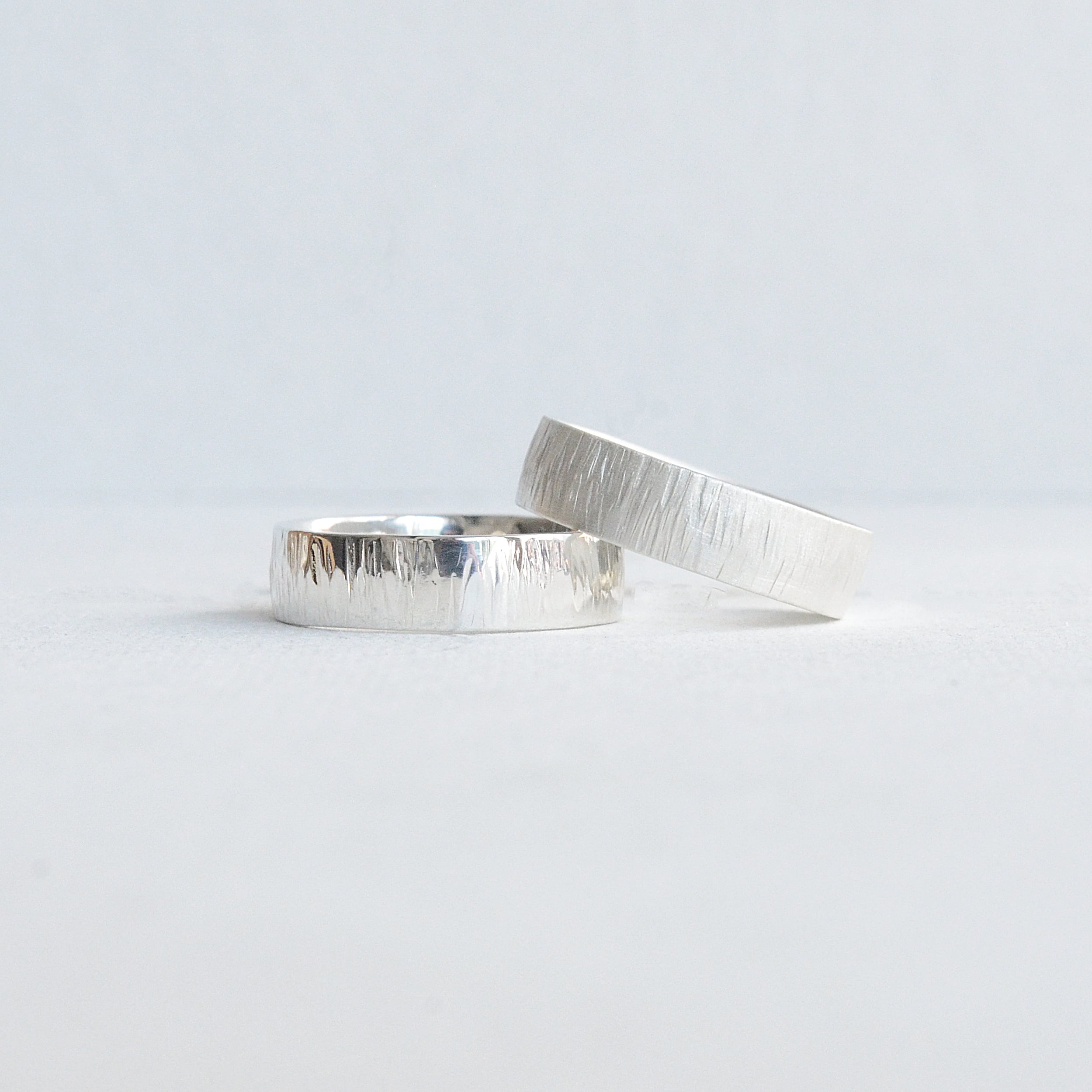 〈Silver925〉stripe ring / flat / 5mm
