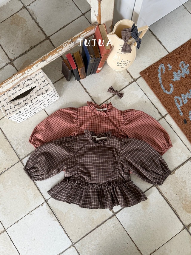 【取寄】jujua｜anne blouse｜アンブラウス｜XS-XL｜kids｜26 autumn