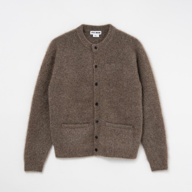 Mohair knit cardigan（MOCHA）