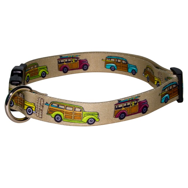 Woodies　首輪＋リードセット MLサイズ - Yellow Dog Design