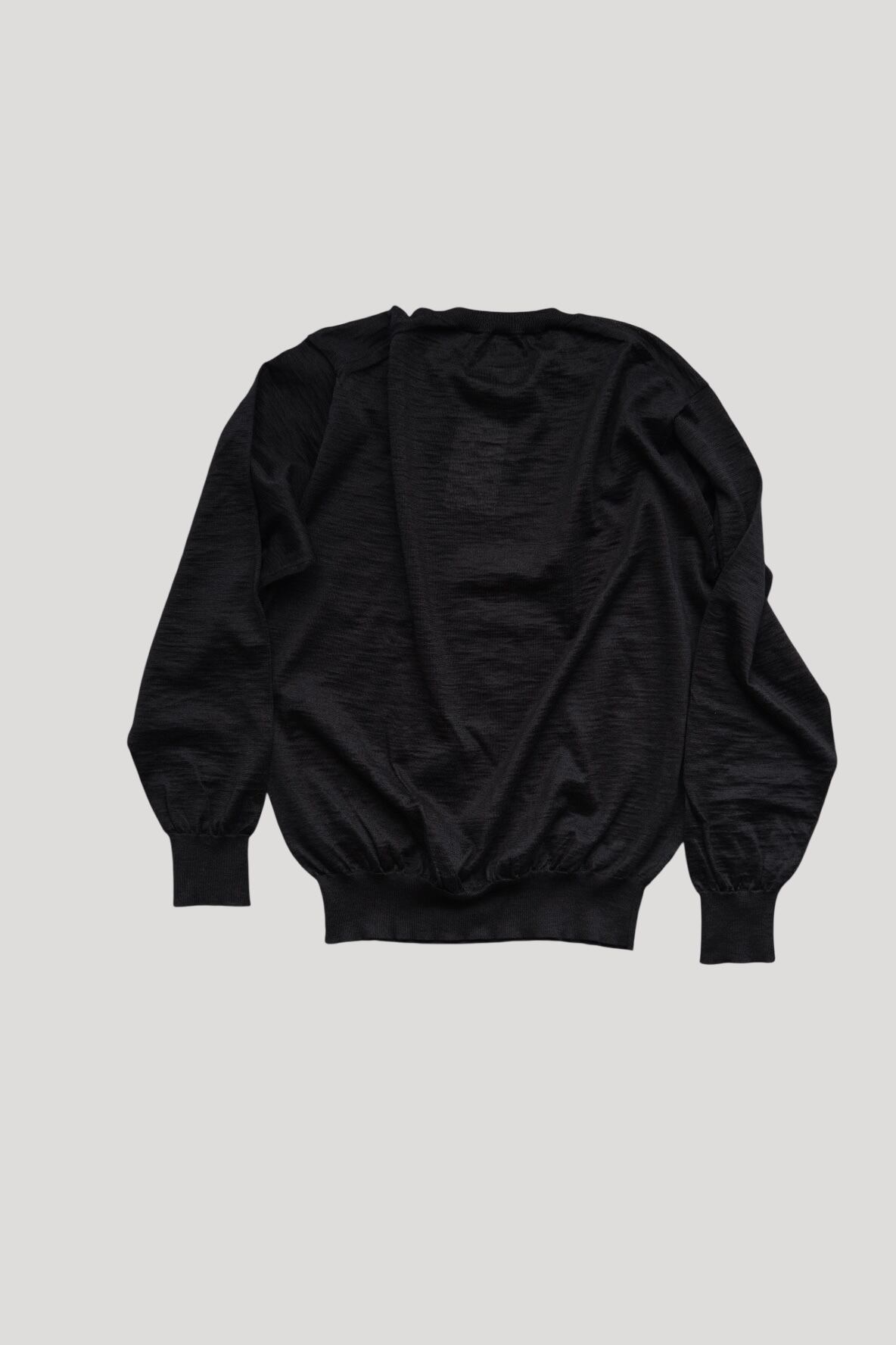 Men's BATONER” CHOMA CREW NECK BLACK” | Lapel online store