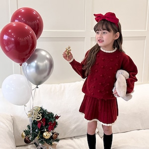 冬ポンポン飾りニットセット