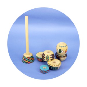 《 川端薫 》てのひらトーテムポール　置物