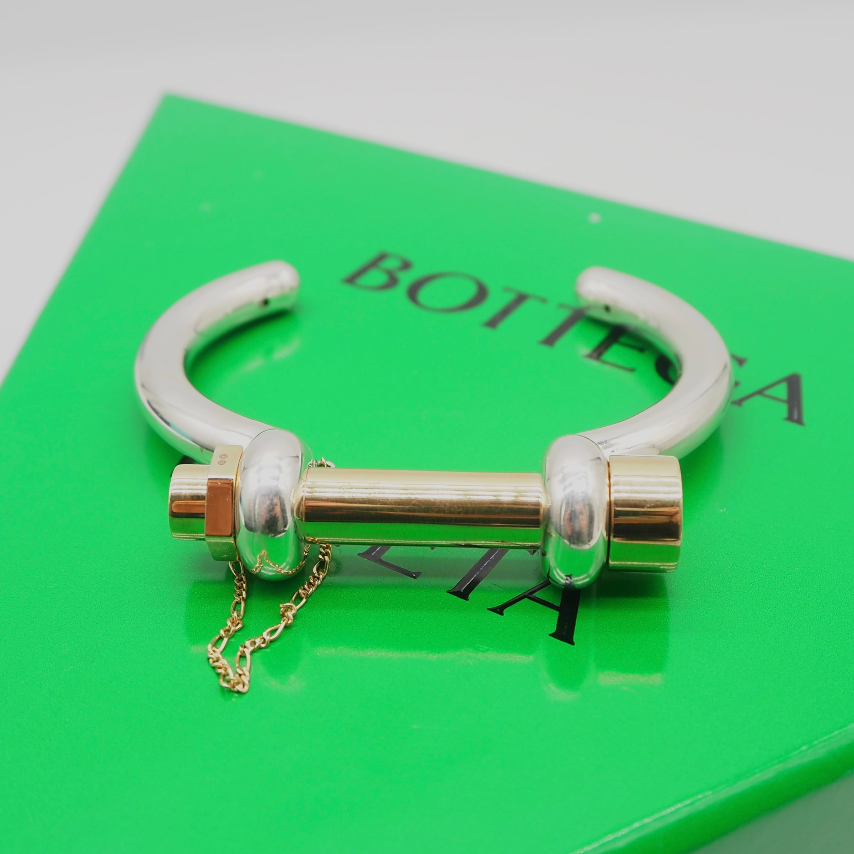 Bottega Veneta シルバー バングル BOTTEGA VENETA ボルトバングル シルバー925 ボッテガヴェネタ 付属品