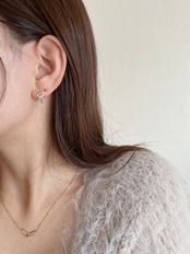 S925 ジルコンペンダントピアス