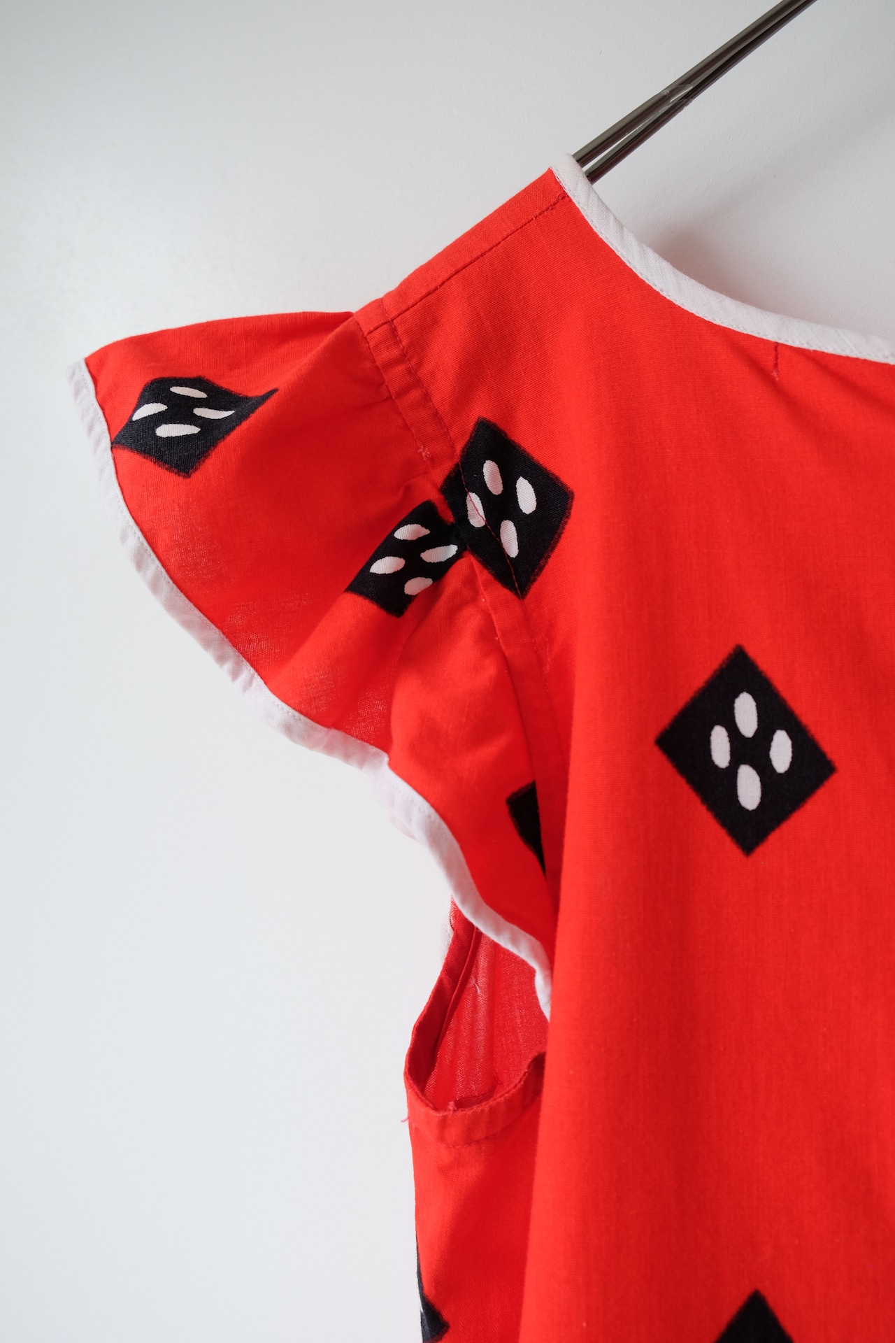 Rhombus dots apron dress