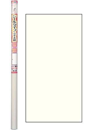 【在庫処分】アサヒペン シールタイプふすま紙 幅95cm×長さ180cm 1枚入 NO.350 無地 襖紙 粘着タイプ 襖の枠をはずさずに貼れる ふすまに貼れる ふすま補修 日本製