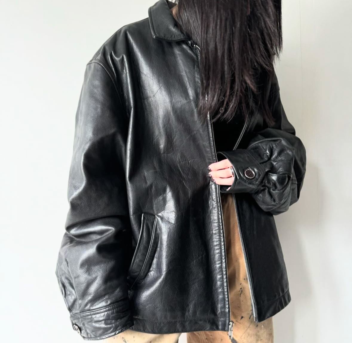 GAP- 90's〜 single leather jacket | ROOT online
