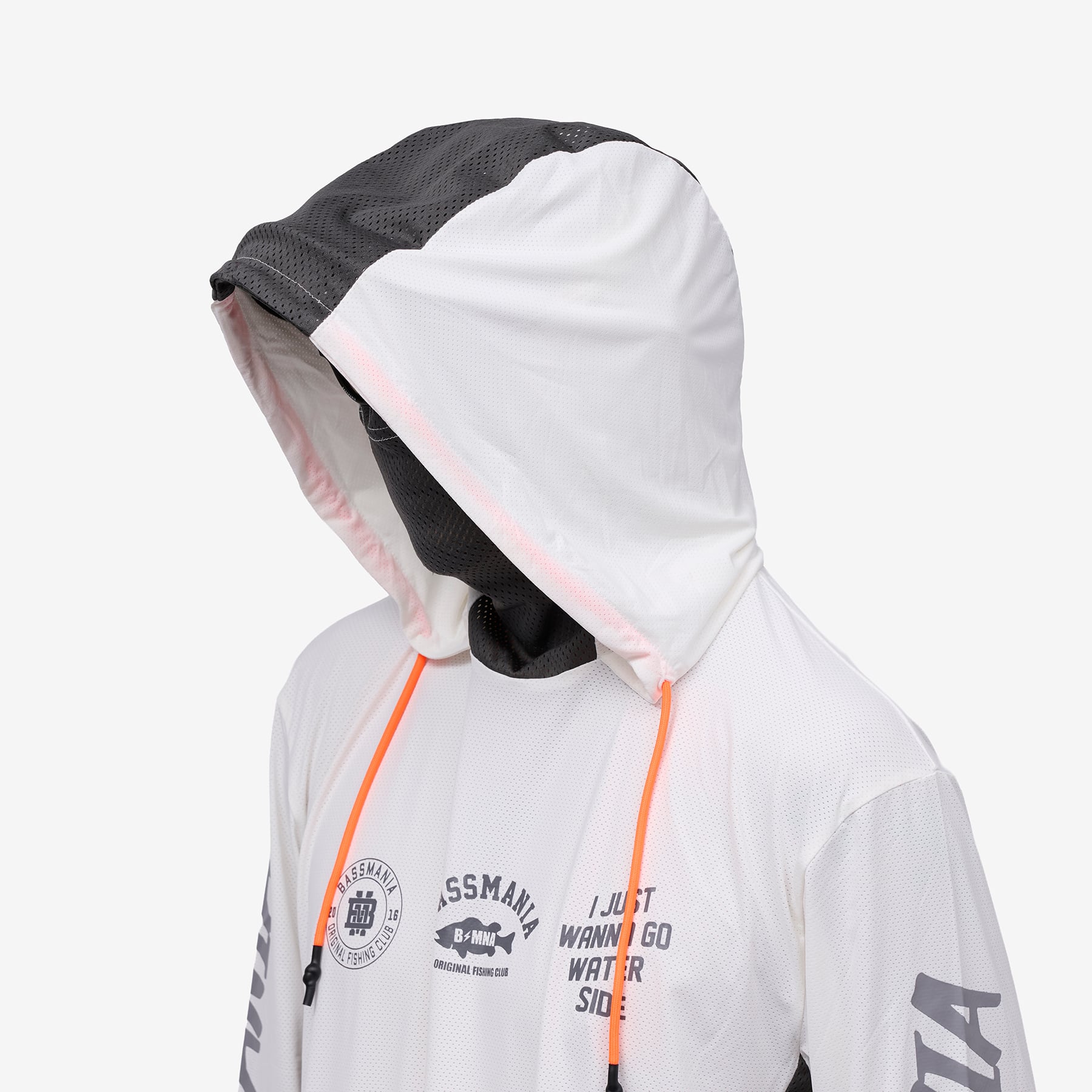 3WAY UV Rush Cool Logo Pullover［WHITE］［LIMITED］ | bassmania.jp