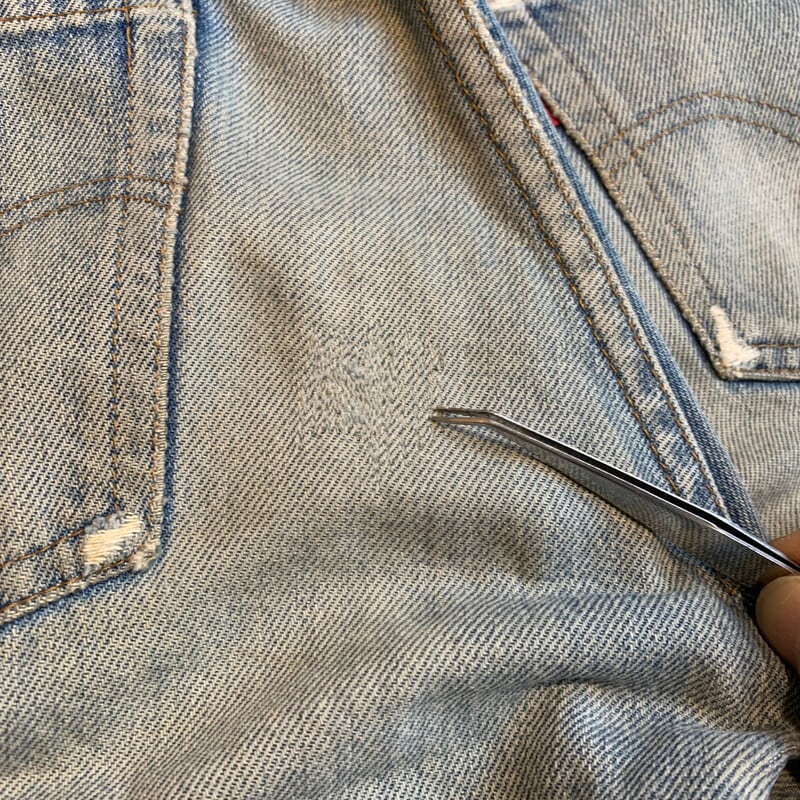 80's Levi's リーバイス 501 66後期 刻印6 バックポケット裏チェーン