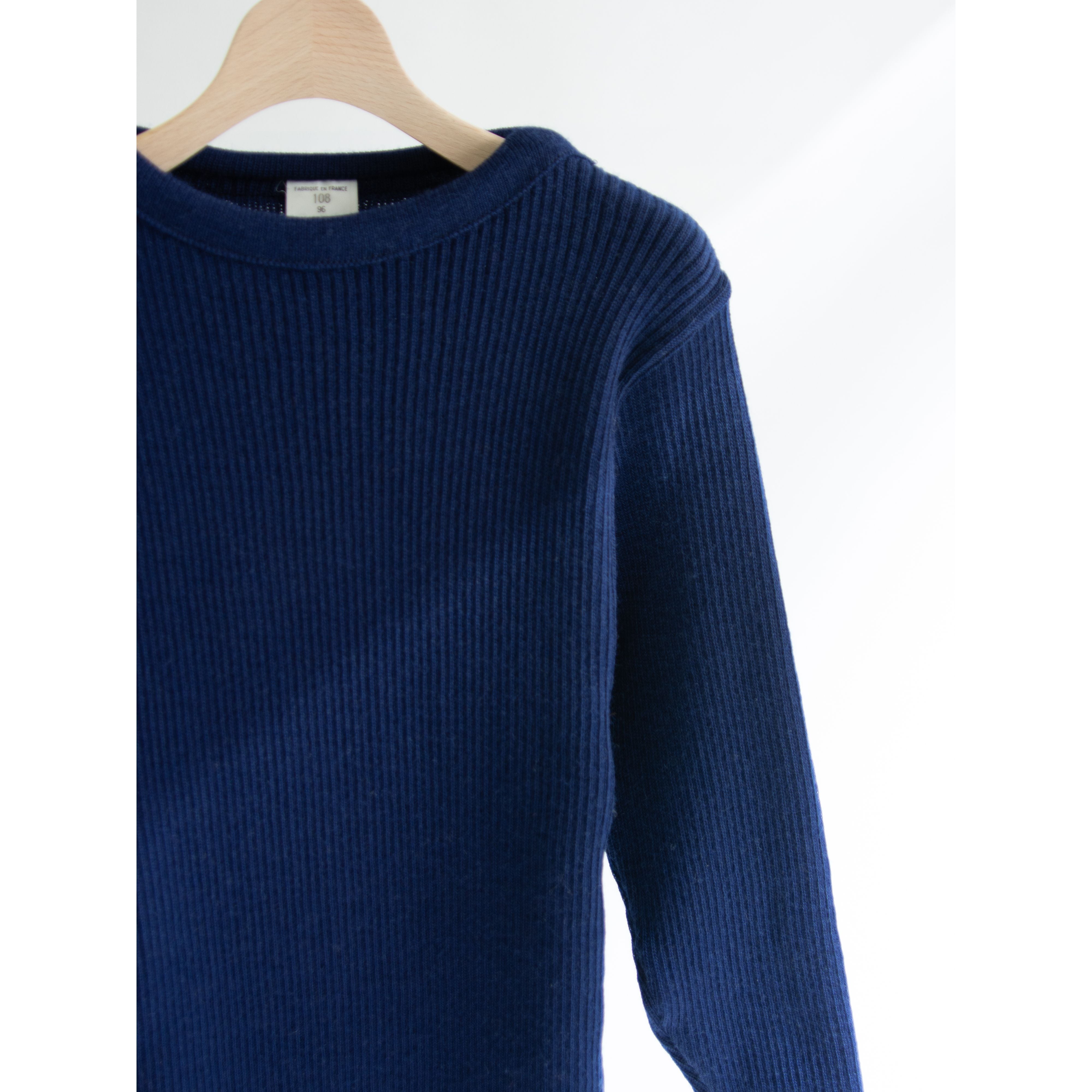 【Dead stock】French Navy 100% wool rib knit pullover（フランス海軍 ウールリブニットプルオーバー セーター）11a