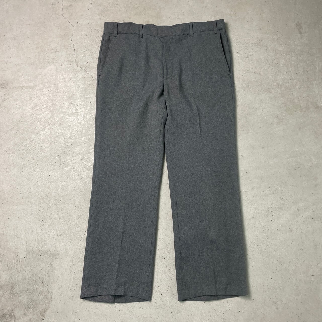 80年代 Levi’s リーバイス アクションスラックス スタプレ メンズW39 古着 80s ヴィンテージ VINTAGE ACTION  SLACKS STA-PREST ポリスラックスパンツ 灰色 ビッグサイズ 大きいサイズ【ロングパンツ】/グレー | cave  古着屋【公式】古着通販サイト