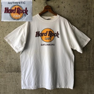 【DF109】 Tシャツ ハードロックカフェ ロゴ 白T ビンテージ