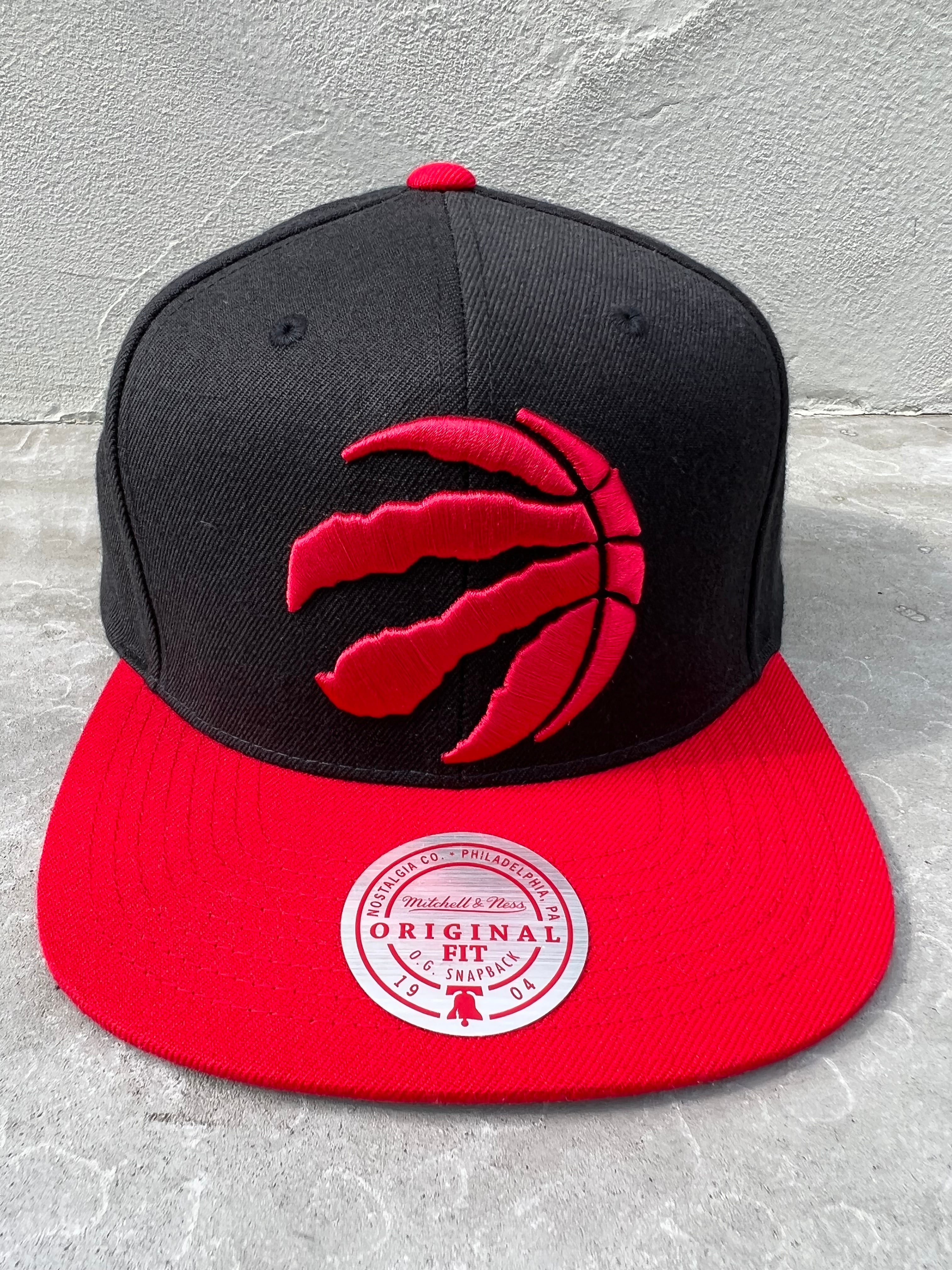 Mitchell & Ness トロントラプターズ 90sバイカラーCAP スナップバック ブラックxRED