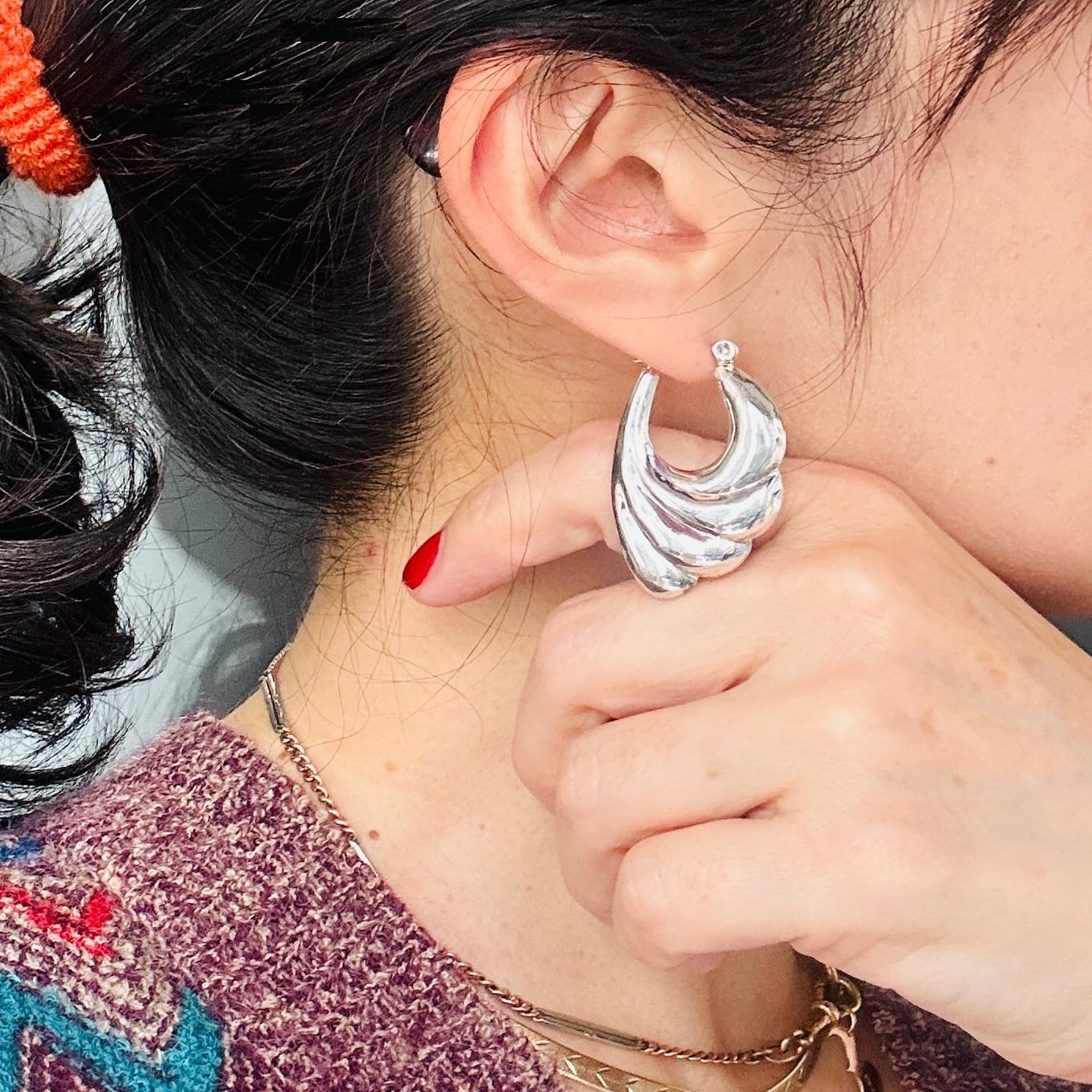 Old Stock 90s シルバー925 シェルピアス | Milo Antiques & Vintage