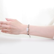 貔貅〈ヒキュウ〉紐ブレスレット hikyu brown A貨翡翠 jd_br1142