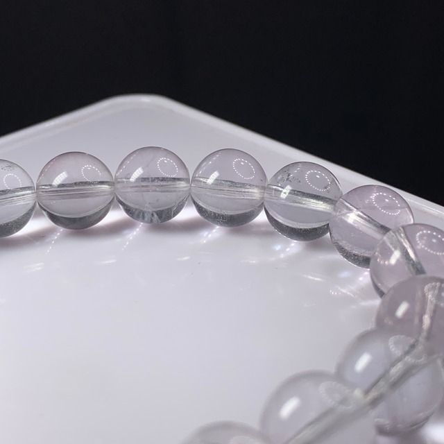 f10 スーパークリア✩カラーレスフローライトブレスレット