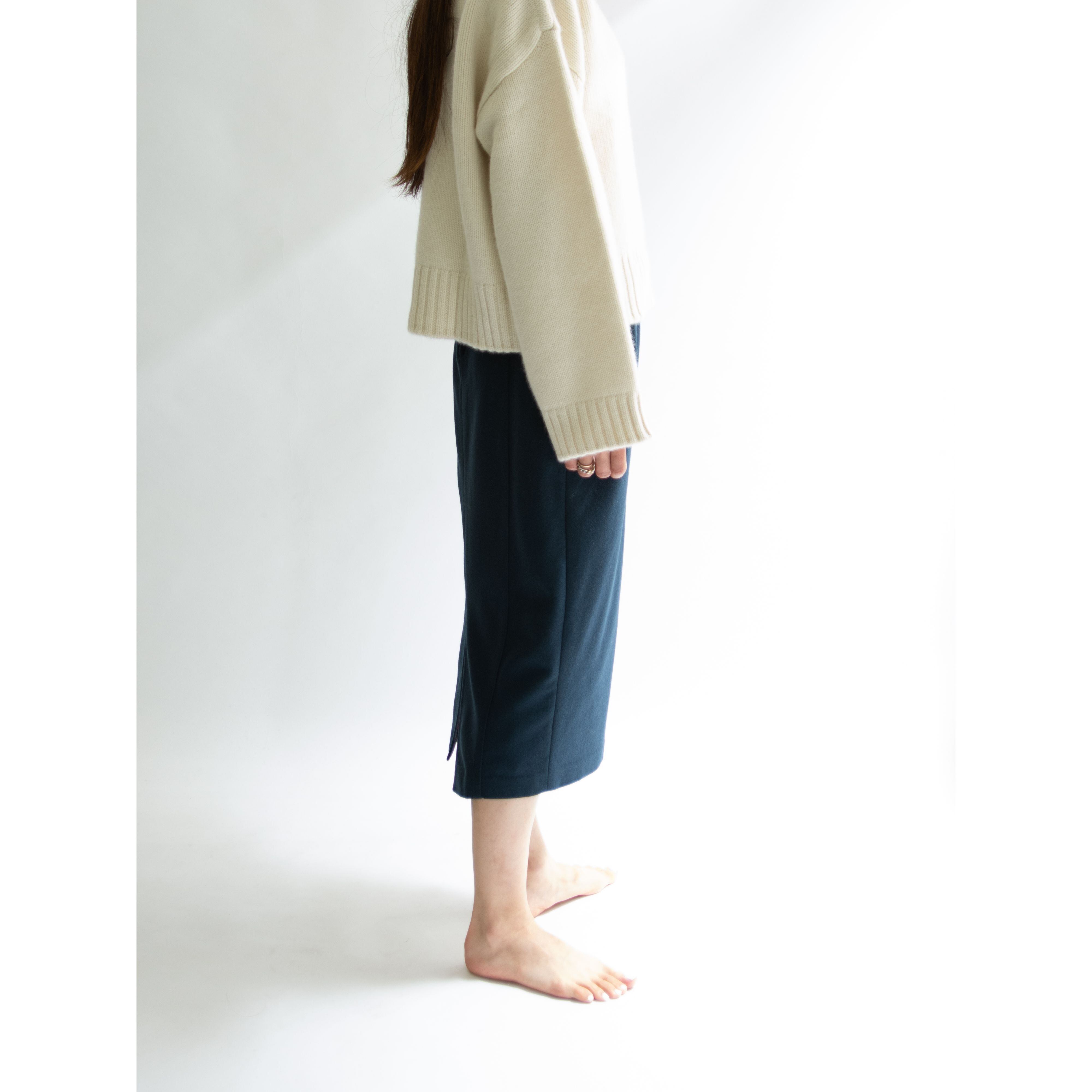 【UNITED COLORS OF BENETTON】Made in Italy Midi length slit skirt(ベネトン イタリア製ミディ丈スリットスカート)11a